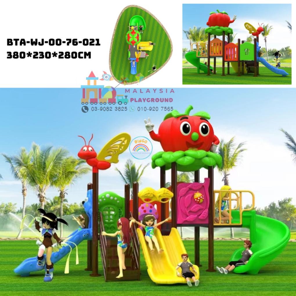 APPLE GARDEN THEME PARK SLIDE EQUIPMENT