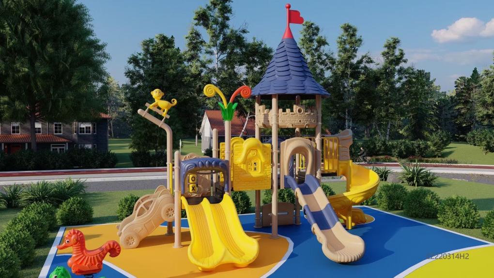  CASTLE THEME PARK SLIDE  EQUIPMENT