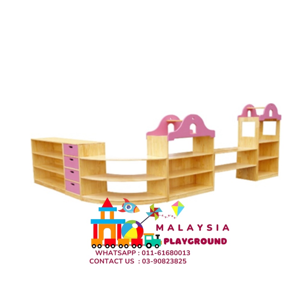 kindergarten Bookshelf wooden