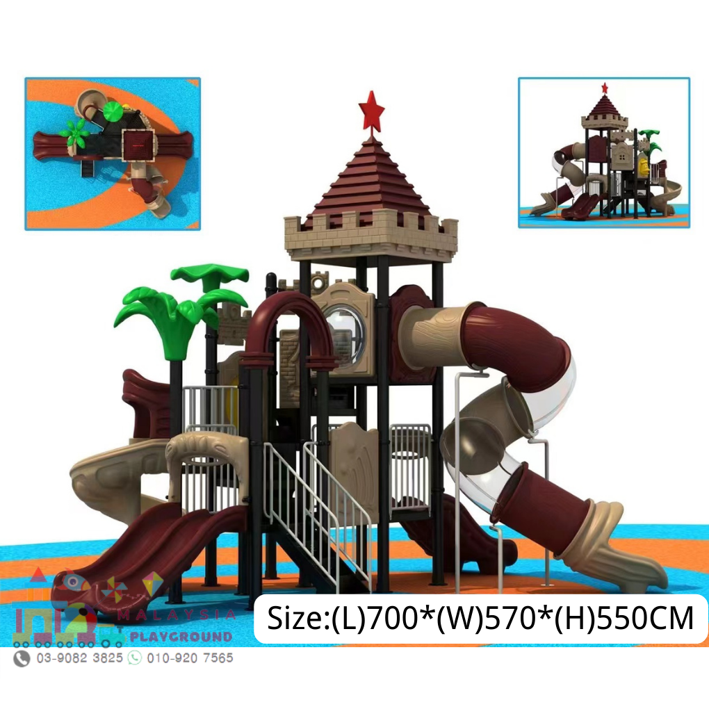 CASTLE THEME PARK SLIDE EQUIPMENT